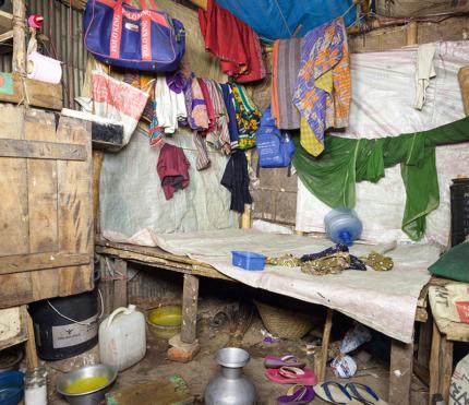 Sebastian Keitel:  Slum Interior III. Dhaka, Bangladesh. 