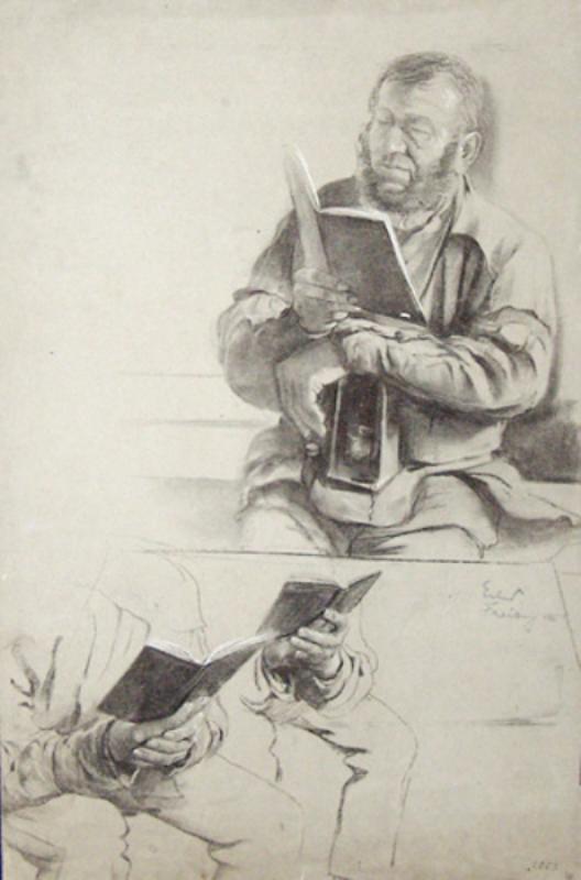 Georg Oskar Erler: Lesender