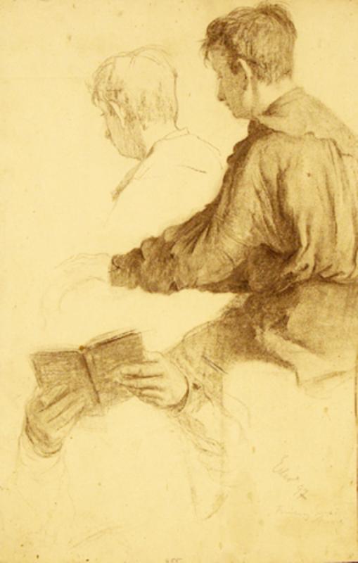 Georg Oskar Erler: Lesender 2