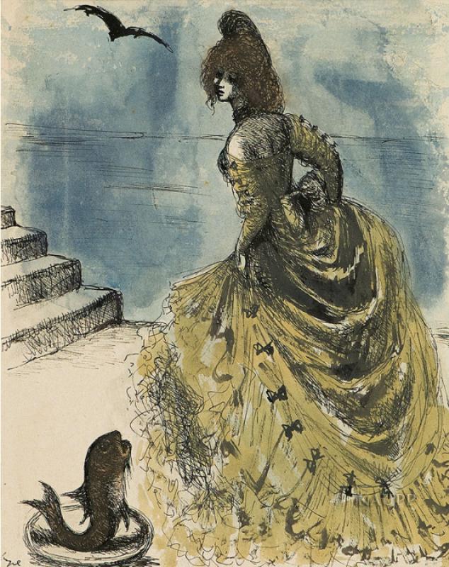 Hanna Nagel: Frau, eine Treppe steigend Hanna Nagel: Frau, eine Treppe steigend