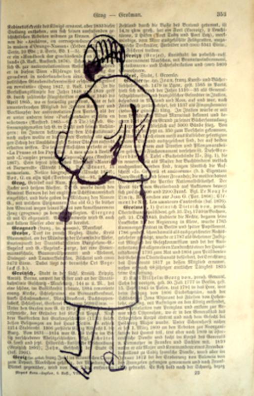 A.R. Penck: Junge Frau