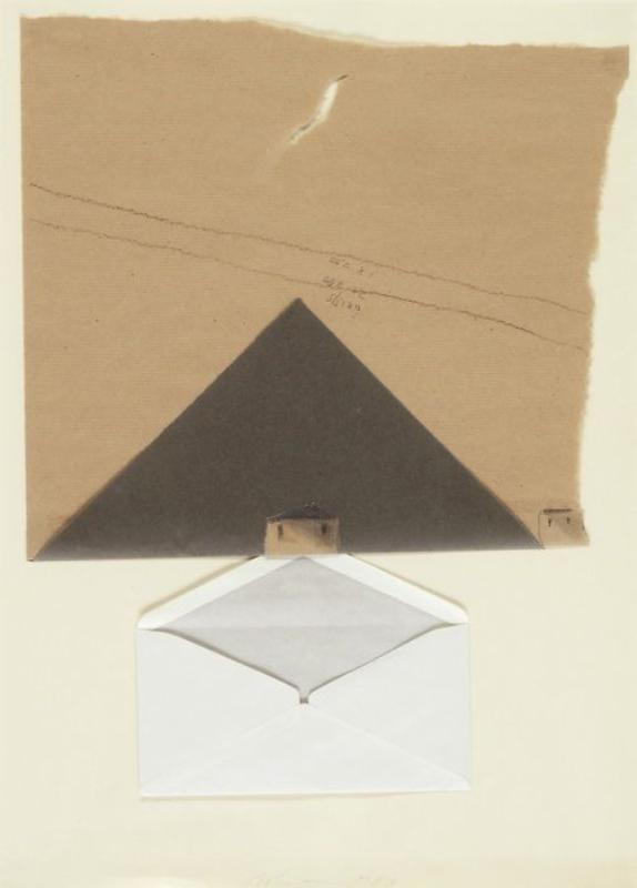 Karl Bohrmann:  Ohne Titel (Brief-Collage)