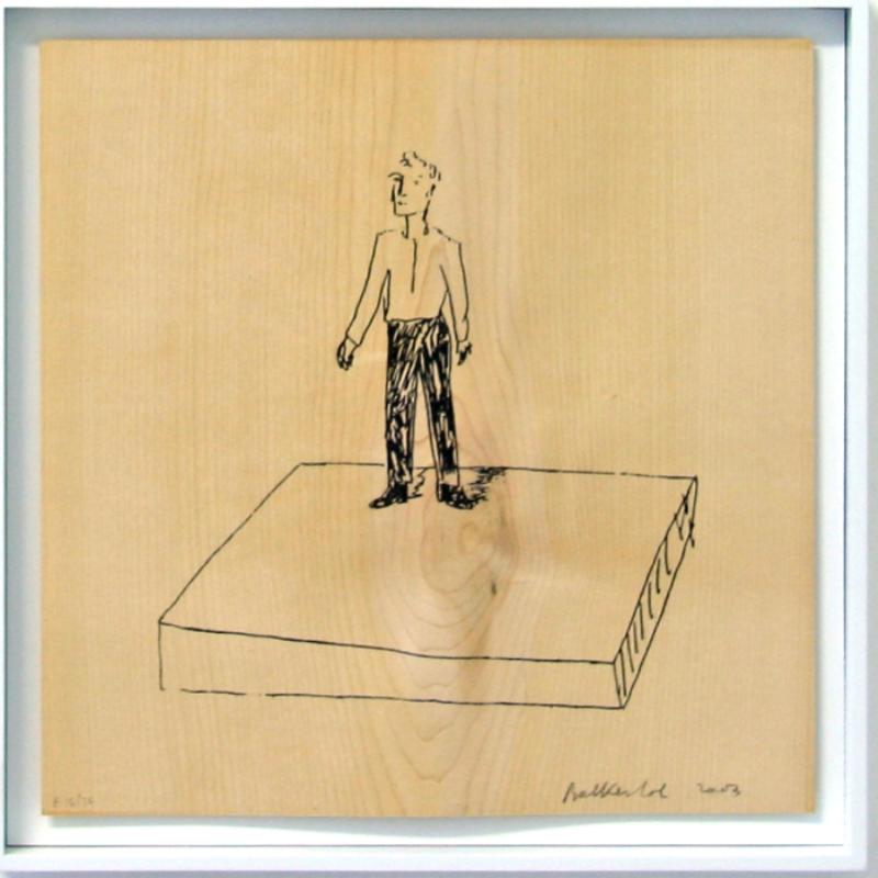 Stephan Balkenhol: Figur auf schmalen Podest Stephan Balkenhol: Figur auf schmalen Podest