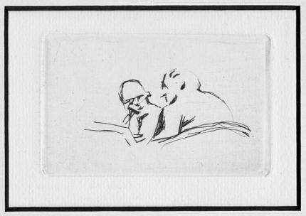 Pierre Bonnard: O.T - Paar im Gespräch
