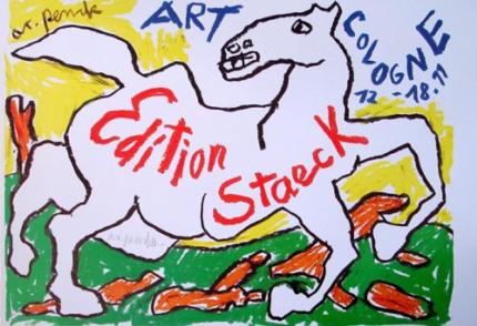 A.R. Penck:  Weisses Pferd