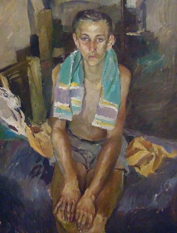 Unbekannte  Zeitgenossen: Junger Mann im Atelier