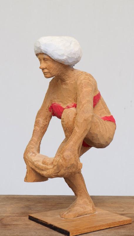 Peter Nettesheim: Frau mit rotem Bikini