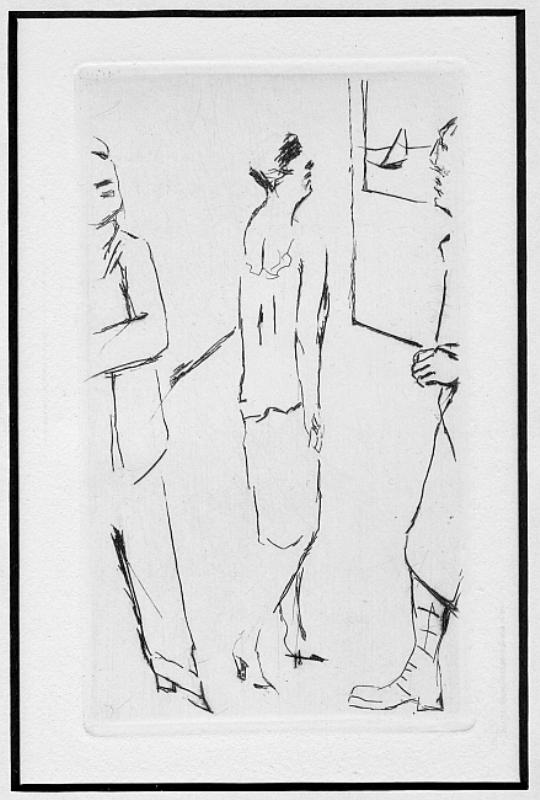 Pierre Bonnard: O.T - Drei Personen im Raum