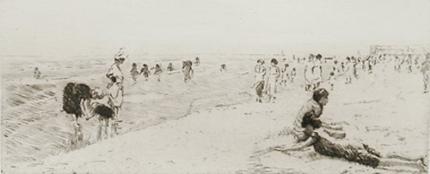 Wilhelm Hempfing: Am Badestrand