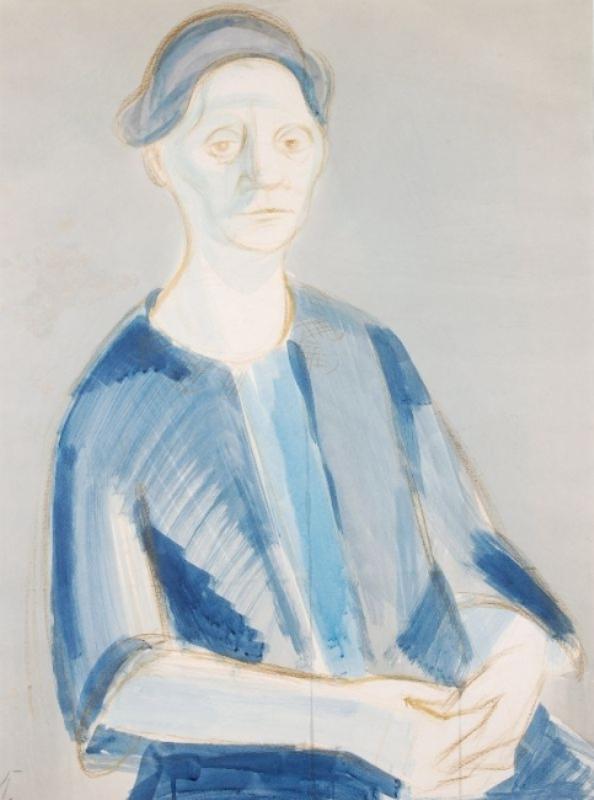 Hans Kinder: Dame in blau